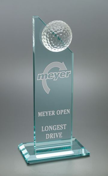 Glass Golf Tower Award Large 10 x 4.75
